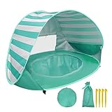 YORFULL Strandmuschel Baby Pop Up, Baby Zelt Strand UV-Schutz 50+,...