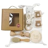 5-teiliges Geschenkset für Babys, mit Sicherheitsdecke, Rassel, Bürste,...