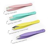 Legami - Bye Bye Frida, 4er Set Mini-Pinzette, 5 x 0,5 cm, aus Edelstahl,...