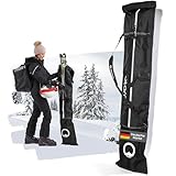 Otaro Skitasche Premium (Für 1 Paar Ski & Skistöcke) - Skisack für Ski &...