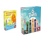 Pegasus Spiele 18347G Schnitzeljagd (Edition Spielwiese) & 57814E 5 Towers...