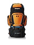 AspenSport Unisex Rucksack Long March, schwarz/orange, 80 x 45 x 32 cm, 70...