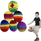 Gxdamxz Jonglierbälle Kinder, Hacky Sack Bälle, Knitted Kick Balls,...