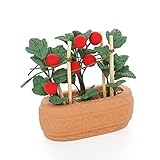 Odoria 1/12 Miniatur Tomatenpflanze Puppenhaus Zubehör