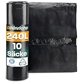 Hinrichs Müllsäcke 240L extra Stark - 10er Rolle - Abfallsäcke XXL...