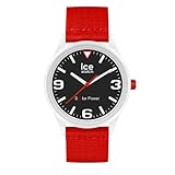 Ice-Watch - ICE solar power Red tide - Weiße Herrenuhr mit Tide...