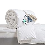 Homescapes Daunendecke 155x220 cm – Warme Winterdecke Wärmeklasse 4–5,...