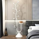 TETK Baumförmiger Garderobenständer mit 1 Ablagen, Kohlenstoffstahl, 8...