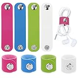 Oruola 8 Stück Kabel Organizer Leder,Leder Kabelbinder,Wiederverwendbare...