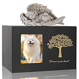Exquilnova Tierurnen für Hunde, Holz Schwarz Urne Hund, Hunde Urne mit...