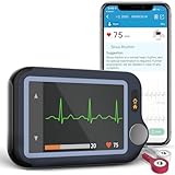 CkeckMe EKG Gerät für zuhause mit Touchscreen, 30s/60s/5min Multi-Messung...
