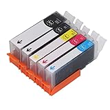 Jeanoko 5-Farben-Drucker-Tintenpatrone, Drucker-Tintenpatrone, kein...