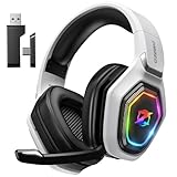 Ozeino OW810 40H Wireless Gaming Headset, Dual-Modus(2.4GHz+BT) mit 7.1...