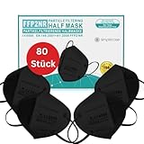 Simplecase 80 Stück FFP2 Maske, Zertifiziert von offiziell benannter...