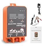 Weidezaungerät 5-10KM Elektrozaungerät 2,5 Joule mit LCD-Display 12V...