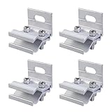 4-teiliges Solarmodul-Befestigungsclip-Set aus Aluminium für...