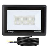 Blivrig 100W LED Strahler Außen Kalt Weiß 6500K 10000LM, 160 LED...