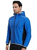 ARSUXEO Fahrradjacke für Herren, Winterjacke mit Kapuze, Mountainbike,...