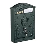 Relaxdays Briefkasten Vintage, verzierter Postkasten, HxBxT: 42 x 28 x 10...