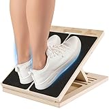 Holz Wadendehner Schrägbrett, Verstellbar Slant Board mit 5 Winkeln &...