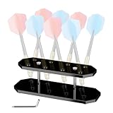 Dartständer | Schräger Acryl Ständer mit 8 Kapazitäten | Transparenter...