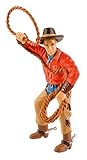 Bullyland 80673 - Spielfigur, Cowboy mit Lasso, ca. 12 cm