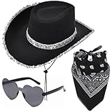 Aomig CowboyHut Fashion CowgrilHut Rockstar Randlose Hippie Herzförmige...