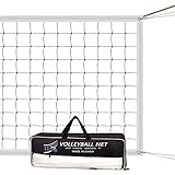 Sport Volleyballnetz Volleyball Ersatznetz Standardgröße (9,5m x 1m) mit...