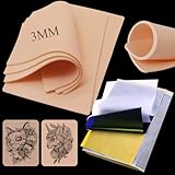 25 Stück Kunsthaut Tattoo Übungshaut 3MM und Tattoo Stencil Papier, Rayyl...