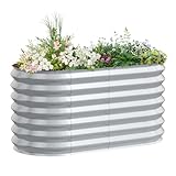 LZQ Hochbeet Metall,850L Pflanzkasten Hochbeete für Garten,Rostfreies...