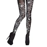 Boland 87860 - Strumpfhose Spinnenweben, Spinnen, Nylon-Strümpfe,...