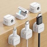 JOYROOM 6 Stück Kabelhalter Kabelclips Verstellbare Kabel Organizer...
