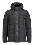 JACK&JONES JUNIOR Jungen JCOSPEED Puffer SN JNR Jacke, Black/Detail:Tone IN...