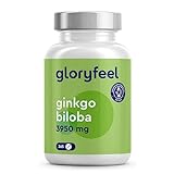 Ginkgo Biloba 3950mg - 365 Tabletten hochdosiert - Mit Flavonoglykoside +...
