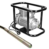 ECD Germany Elektro Betonrüttler 1500W/2 PS mit Ø45mm Rüttelflasche...