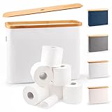 Lonbet – Eleganter Badezimmer Organizer Hellgrau - Toilettenpapier...