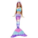 Barbie Dreamtopia Zauberlicht Meerjungfrau Puppe mit blonden Haaren,...