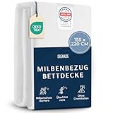 Dreamzie - Milbenbezug Bettdecke 155x220 cm - Allergiker Bettwäsche...