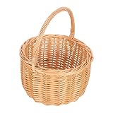 Cabilock Weiden Picknickkorb mit Griff Handgewebt Vielseitig Einsetzbar...