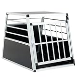 Aluminium-Hundetransportbox für Große Hunde, 65x91x69cm, Robust mit...