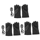 BESPORTBLE 3 Paare beheizbare Handschuhe für Damen Bikerhandschuhe für...