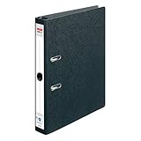 Herlitz 10842292 Hängeordner maX.file, A4, 5 cm, schwarz, aufgeklebtes...