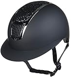 HKM Glamour Shield Reithelme 9171 Schwarz/Silber 56-58 cm