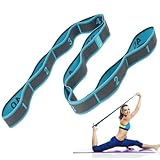 flintronic Yoga Stretching Strap, Stretching Band mit 9 Schleifen, Yoga...