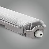 LED Universum Feuchtraum-Wannenleuchte 150cm IP65 mit zwei T8 LED-Röhren...