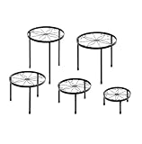 Neustein Blumenständer 5er Set Pflanzenständer Metall schwarz...