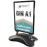 DisplayLager, Dänische Qualität - Schwarzer Plakatständer Wind-Sign |...
