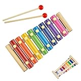 Xylophon für Kinder,Spielzeug Xylophon Mehrfarbig Glockenspiel...