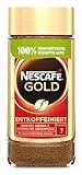 NESCAFÉ GOLD Entkoffeiniert, löslicher Bohnenkaffee, Instant-Kaffee aus...