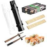 POFIBO Sushi Maker Set - 2 Stück zum Selber Machen, Roller mit Bambusmatte...